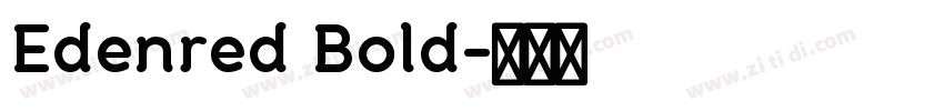 Edenred Bold字体转换